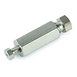 Restek Valco Connector, Zero Dead Volume Internal Reducing Union, 1/8" to 1/16", 0.25mm bore, ea.