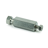 Restek Valco Connector, Zero Dead Volume Internal Reducing Union, 1/8" to 1/16", 0.75mm bore, ea.
