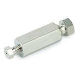 Restek Valco Connector, Zero Dead Volume Internal Reducing Union, 1/8" to 1/16", 1/16" bore, ea.