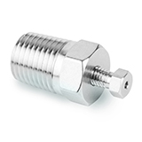 Restek Valco Fitting, Male Pipe to Valco Internal Adapter, 1/4"NPT male to 1/16"ZDV, 1.00mm bore, ea.