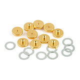 Restek Inlet Seals, 0.8mm Gold Plated Cross Disk for Agilent GCs, pk.10