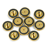 Restek Inlet Seals 0.8mm Gold-Plated Dual Vespel Ring, pk.10