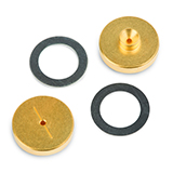 Restek Inlet Seals, 0.8mm Gold Plated For Agilent GCs, pk.2