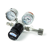 Restek Regulator, Spectra Mini SS High Purity 1 Stage Regulator for 6R Cylinder - CGA 180 0-30psig outlet pressure gauge, ea.