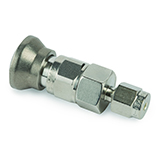Restek Parker Fitting, 1/8" Female Quick Coupling with Shutoff, Stainless Steel, ea.
