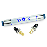Restek Helium-Specific Carrier Gas Cleaning Kit, 1/8" Brass (Includes (2) 1/8" Brass Connectors and (1) oxygen/moisture/hydrocarbon helium-specific triple trap)