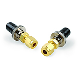 Restek Click-On In-line Super Clean® Connectors, 1/4" Brass, pk.2