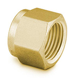 Restek Swagelok Fitting, 1/8" Nut, Brass, pk.40