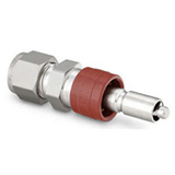 Restek Swagelok Fitting, 1/8" Male Quick Coupling, with Shutoff, Stainless Steel, ea.