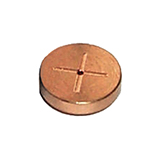 Restek Inlet Seals, 1.2mm Gold Plated Cross Disk for Agilent 5890/6890 GCs, pk.2