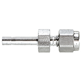 Restek Swagelok Fitting, 1/4" to 1/16" Tube End Reducer, Stainless Steel, pk.2