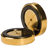 Restek Flip Seal Dual Vespel Ring Inlet Seals, Gold-Plated, 1.2mm ID, pk.10