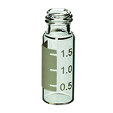 2.0ml Short-Cap Vial (clear) w/White Graduated Marking Spot, pk.100