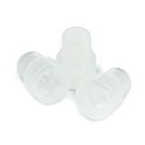 8mm Starburst Snap Plug Polyethylene for Shell Vials (clear), pk.200