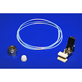 Restek Mini-Can Accessory, Personal Sample Inlet, 3' x 1/16" OD PTFE tubing, Clip, PTFE Reducing Ferrule, 1/4" SS nut, ea.
