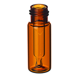 300µl Short-Cap Interlock Vial  (amber), pk.100