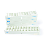 Restek Vial Storage Rack Designed for 6, 10, or 20ml Headspace Vials, 36 Vial Capacity Polypropylene, 5-pk