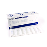 Restek Norm-Ject® Plastic Syringe, 10mL Luer Slip Eccentric Tip, pk.100