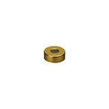20mm Magnetic Crimp Seal (gold/8mm Hole) with Septa PTFE/Butyl, pk.100
