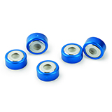 Restek SPME Vial Cap 20mm (blue), Bi-Metal Crimp with MicroCenter PTFE/Silicone Septa, pk.100