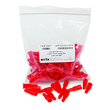 Restek 4mm Syringe Filter, 0.45um, PVDF, red, pk.100
