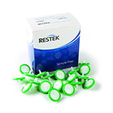 Restek 30mm Syringe Filter, 0.22um, PES, green, pk.100