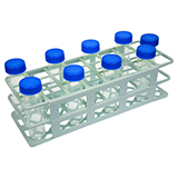 Restek Q-sep® Tube Rack for 50mL Centrifuge Tube, Holds 24, Polypropylene, White, ea.