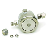 Restek Flow Controller, Veriflo 423XL, 8-15sccm orifice, Stainless Steel, ea.