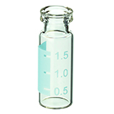 2.0ml Crimp-Top Vial (clear) w/Blue Graduated Marking Spot, pk.1000