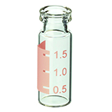 2.0ml Crimp-Top Vial (clear) w/Rust Graduated Marking Spot, pk.1000