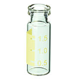 2.0ml Crimp-Top Vial (clear) w/Yellow Graduated Marking Spot, pk.1000