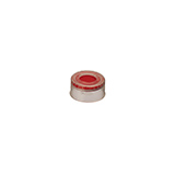 11mm Poly Crimp Seal Cap (clear) with Septa PTFE/Silicone/PTFE, pk.100