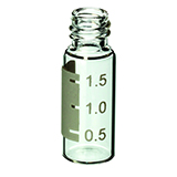 2.0ml Screw Vial (clear) w/White Graduated Marking Spot, pk.100