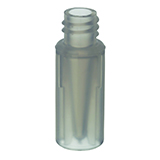 2.0ml Screw Plastic Vial (clear) w/100µL Polypropylene Insert, pk.100