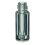 2.0ml Screw Plastic Vial (clear) w/100µL Glass Insert, pk.1000