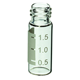 2.0ml Big Mouth Step Vial (clear) w/White Graduated Marking Spot, pk.100