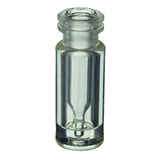 2.0ml Crimp-Top Plastic Vial w/100µL Glass Insert, pk.100