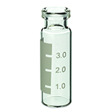 4.0ml WISP 48 Crimp Top Vial (clear) w/White Graduated Marking Spot, pk.100