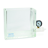 Restek Glass Vacuum Chamber with gauge & valve, Replacement for Resprep 6 & 12-port manifolds, ea.