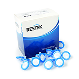 Restek 25mm Syringe Filter, 0.22um, PVDF, blue, pk.100