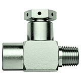Restek Rupture Disc Tee, 1/4" Male NPT x 1/4" Female NPT, 2850psig DOT pressure rating, Stainless Steel, ea.