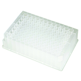 Restek 1.3mL 96-Well Plates, Non-sterile, Round Well, Round Bottom, pk.50