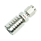 Female RAVEqc Valve to  1/8" Male  Compression Fitting, ea.