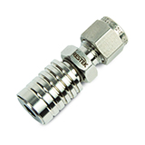 Female RAVEqc Valve to 1/4" Male Compression Fitting - High Flow Open position, ea. Female RAVEqc Valve to 1/4" Male Compression Fitting - High Flow Open position, ea.