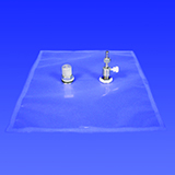 Restek Tedlar Bag w/ Push/Pull Valve & SS Septum Fitting, 0.5 Liter capacity, 6" x 6", 10-pk, pk.