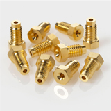 Compression Screw Short Gold-Plated 1/16" 10-32 thread for Waters Systems, pk.10