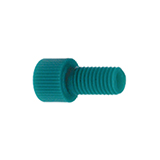 Nut, Polyacetal, Fingertight Color-Coded, 1/16" 1/4"-28, Green, type flangeless, pk.10