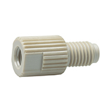 Adapter, PEEK, 10-32 female to 1/4"-28 male, 0.40mm bore, ea.