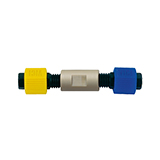 Reducing Union, PEEK, 1/4"-28 Thread, 1/8" to 3mm OD Tubing, 1.30mm bore, complete, ea.
