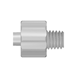 Adapter, PP, Luer male to 1/4"-28 male, pk.10